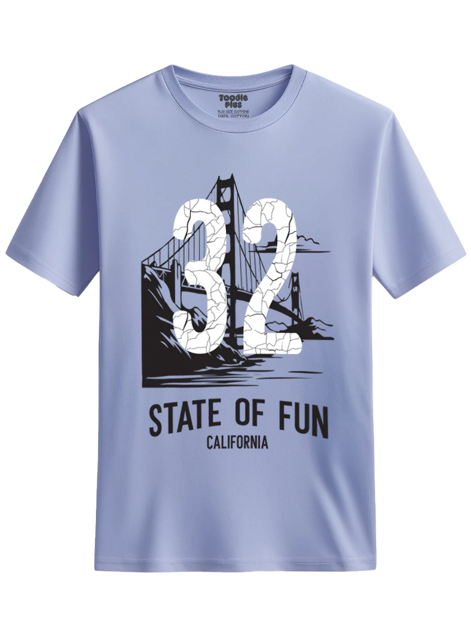 32 state of fun Plus Size T-Shirt - Image 3