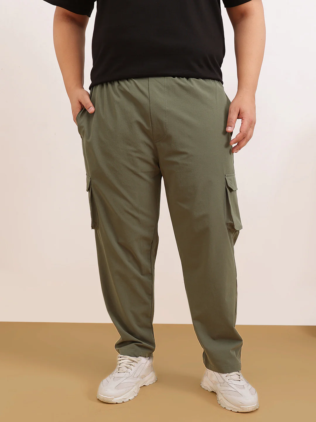 6 Pocket Relax Fit Cargo Plus Size - Image 16