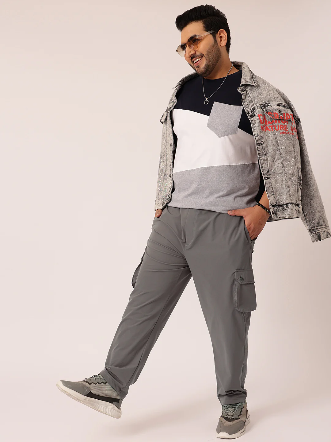 6 Pocket Relax Fit Cargo Plus Size - Image 20