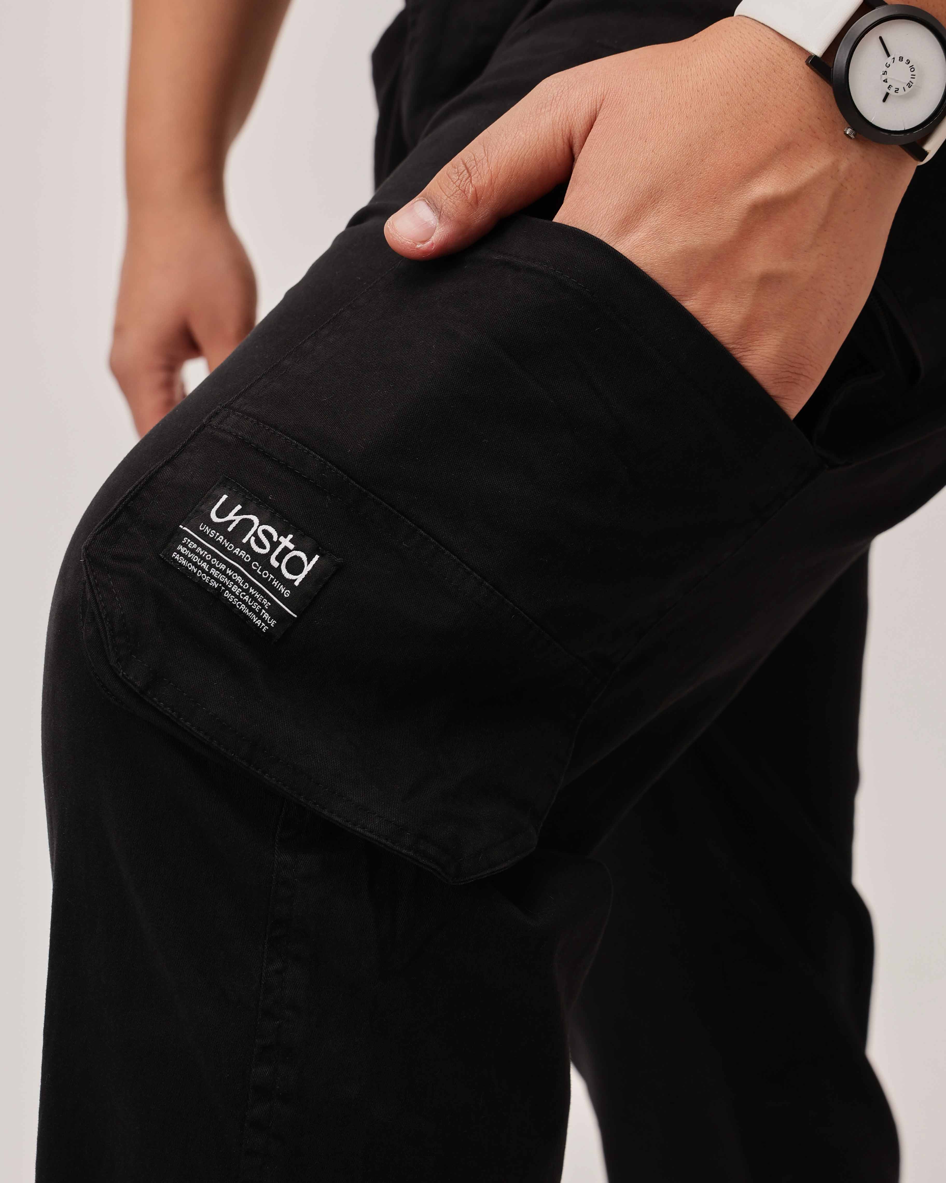 6 Pocket Zipper Cotton Stretch Plus Size Cargo - Image 19