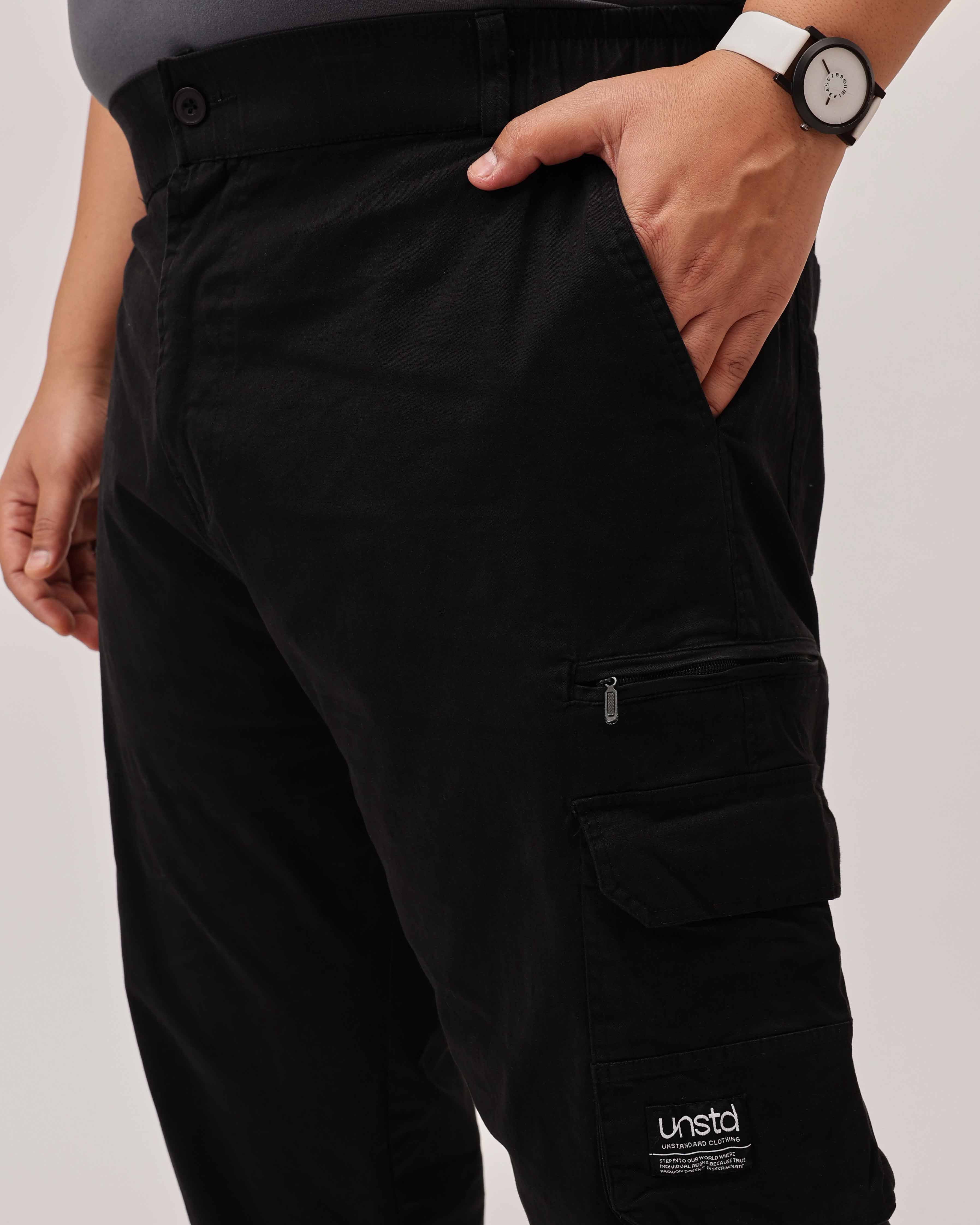 6 Pocket Zipper Cotton Stretch Plus Size Cargo - Image 22