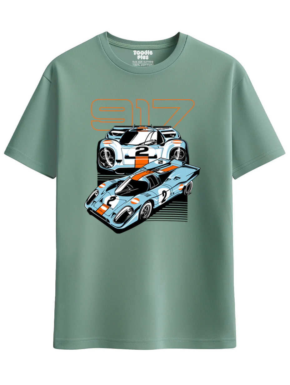 917 Racing Car Plus Size T-Shirt - Image 4