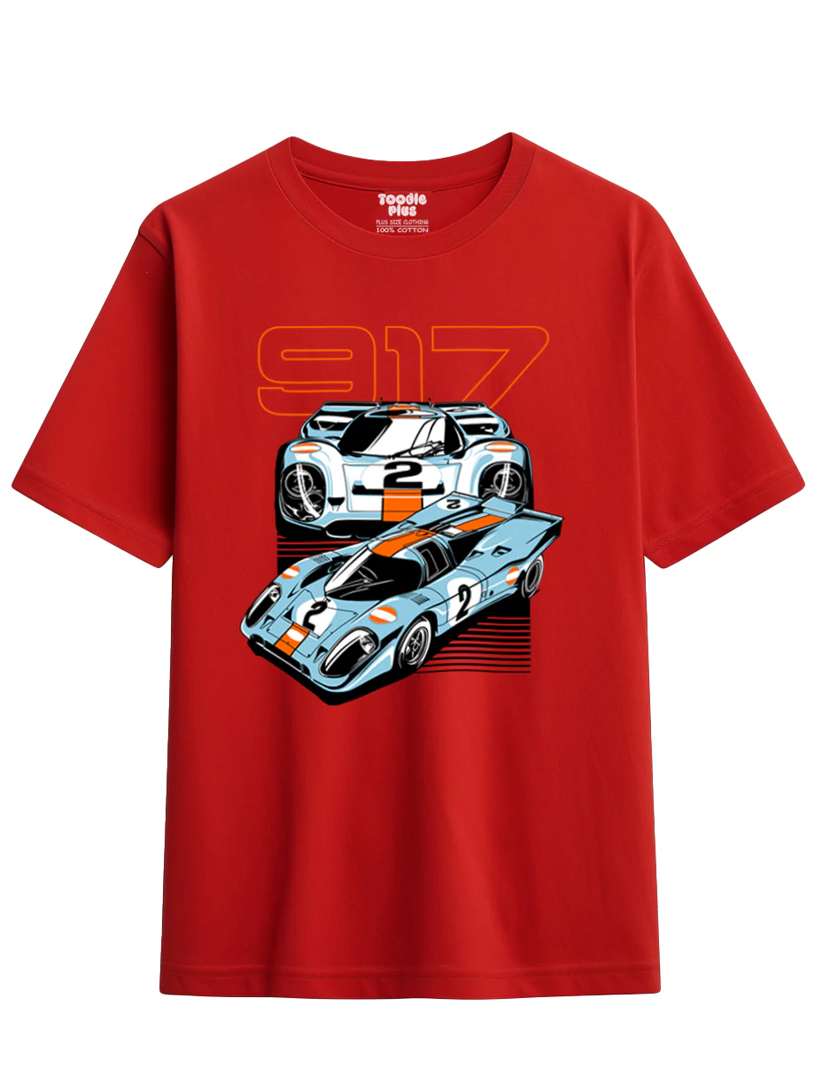 917 Racing Car Plus Size T-Shirt - Image 9