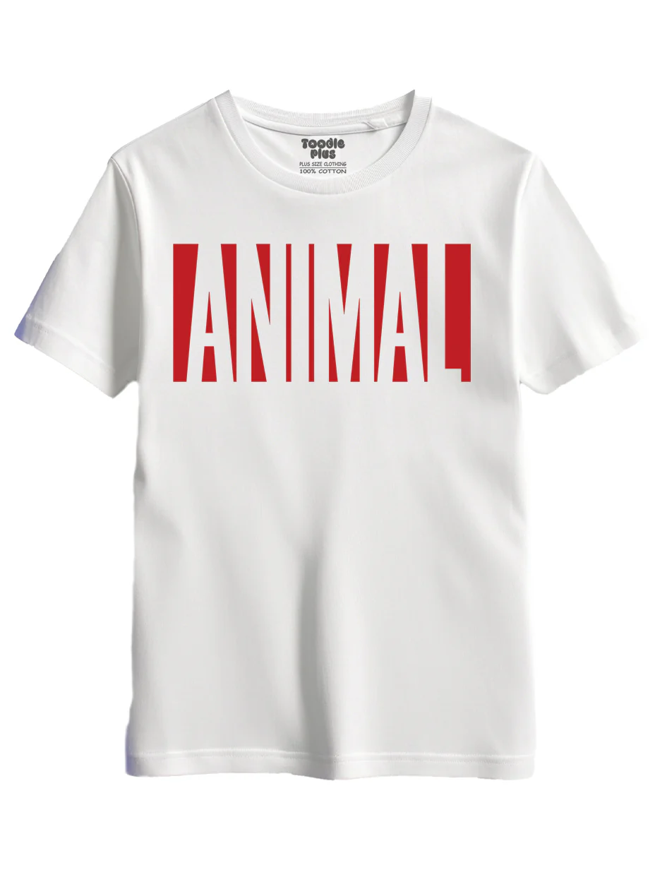 Animal Badge Font Gym T-Shirt - Image 2