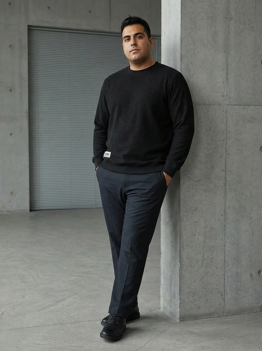 Black Premium Structured Sweatshirt - Image 4