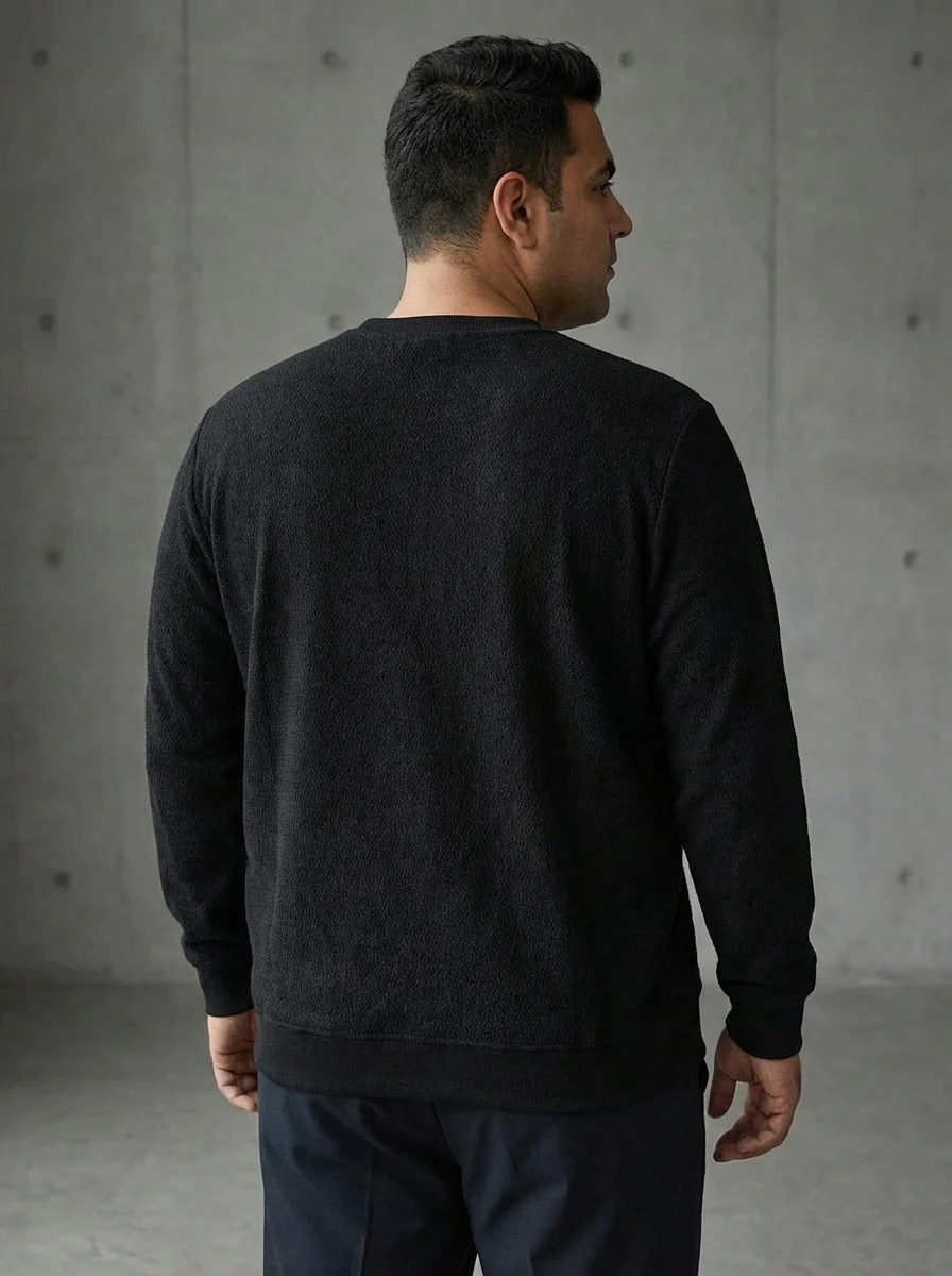 Black Premium Structured Sweatshirt - Image 5