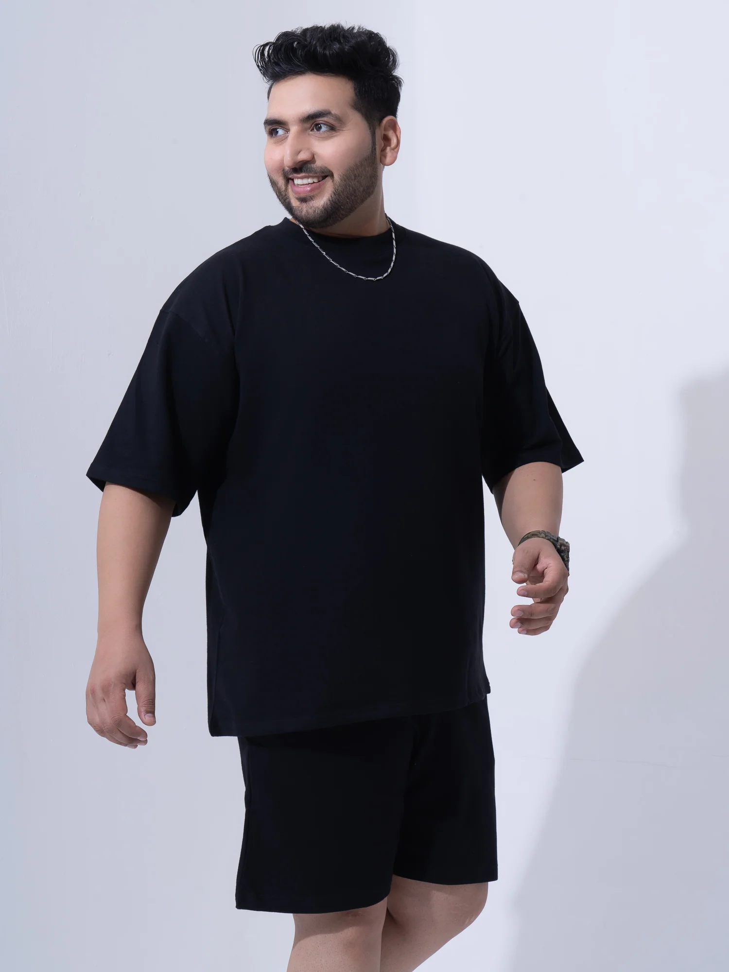 Black Relax Fit Plus Size Co-ord Set - Image 5