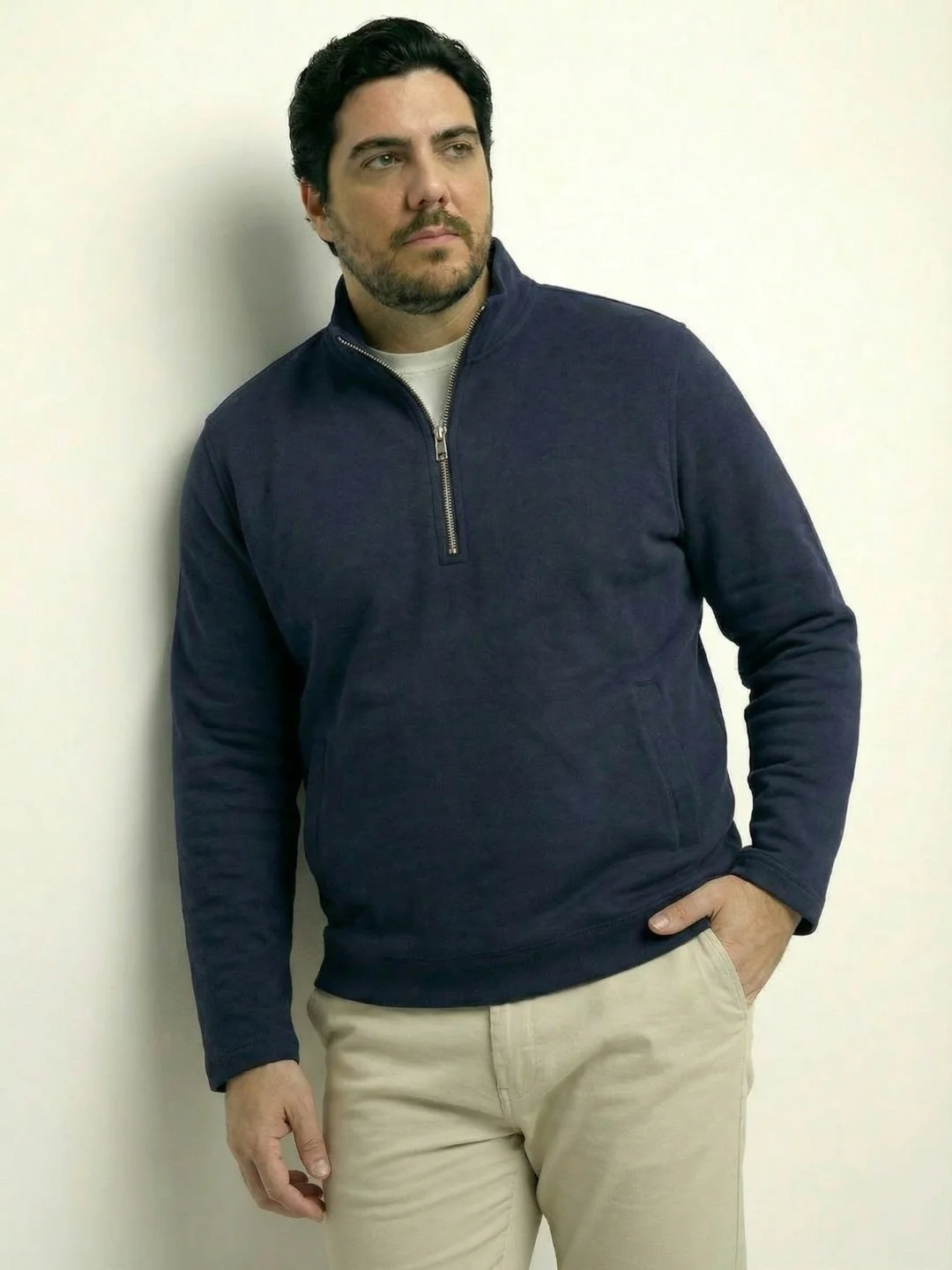 Butter Soft Premium Quarter Zip Plus Size Sweatshirt - Image 6