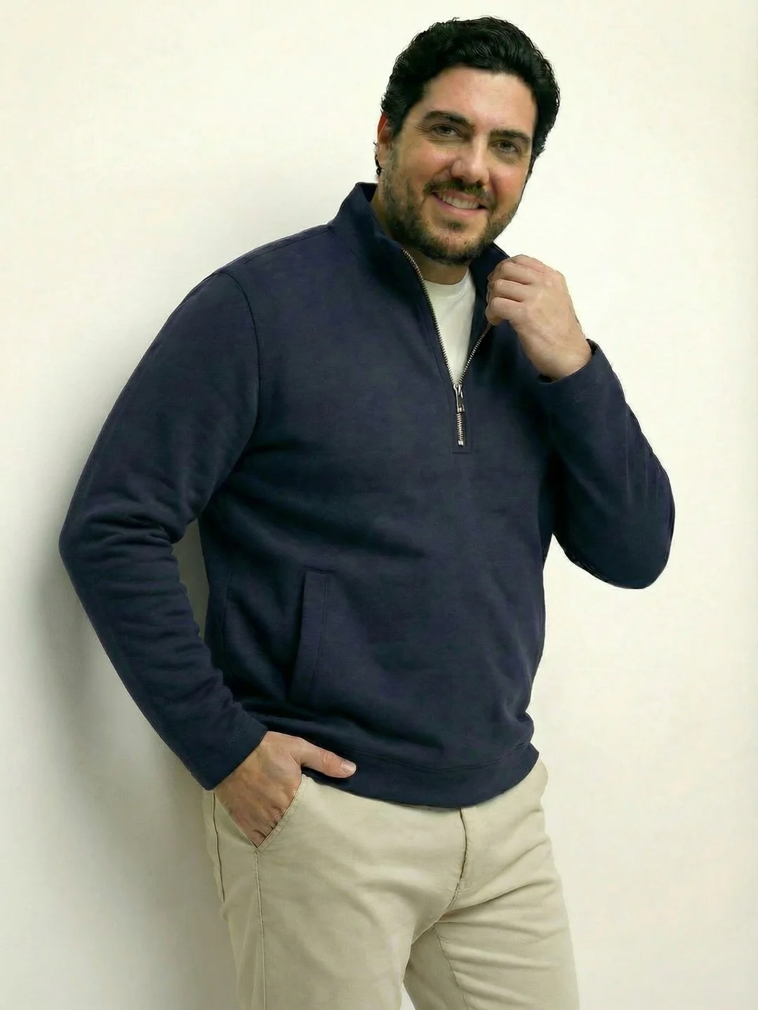 Butter Soft Premium Quarter Zip Plus Size Sweatshirt - Image 9