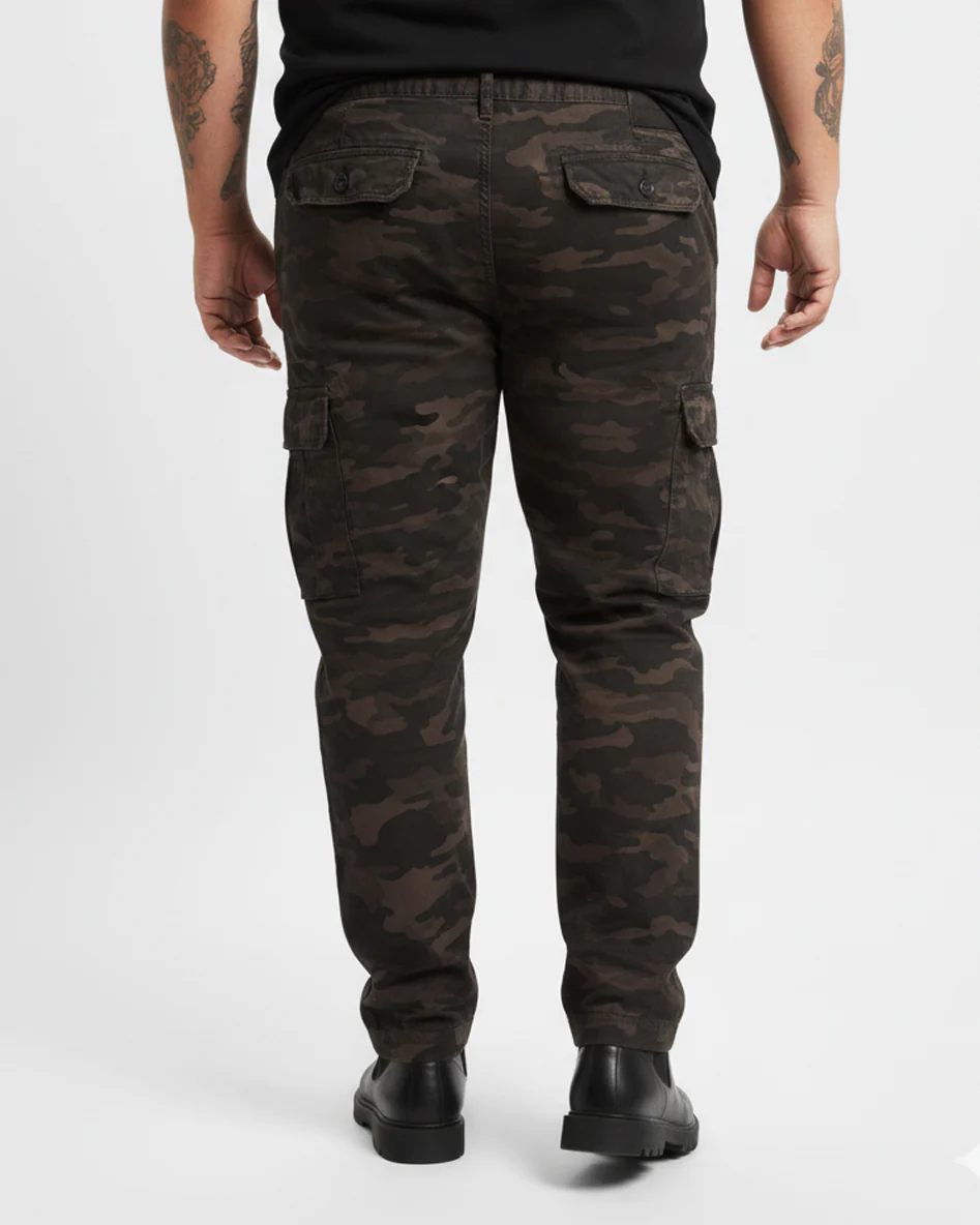 Camo Cotton Plus Size Cargos - Image 12