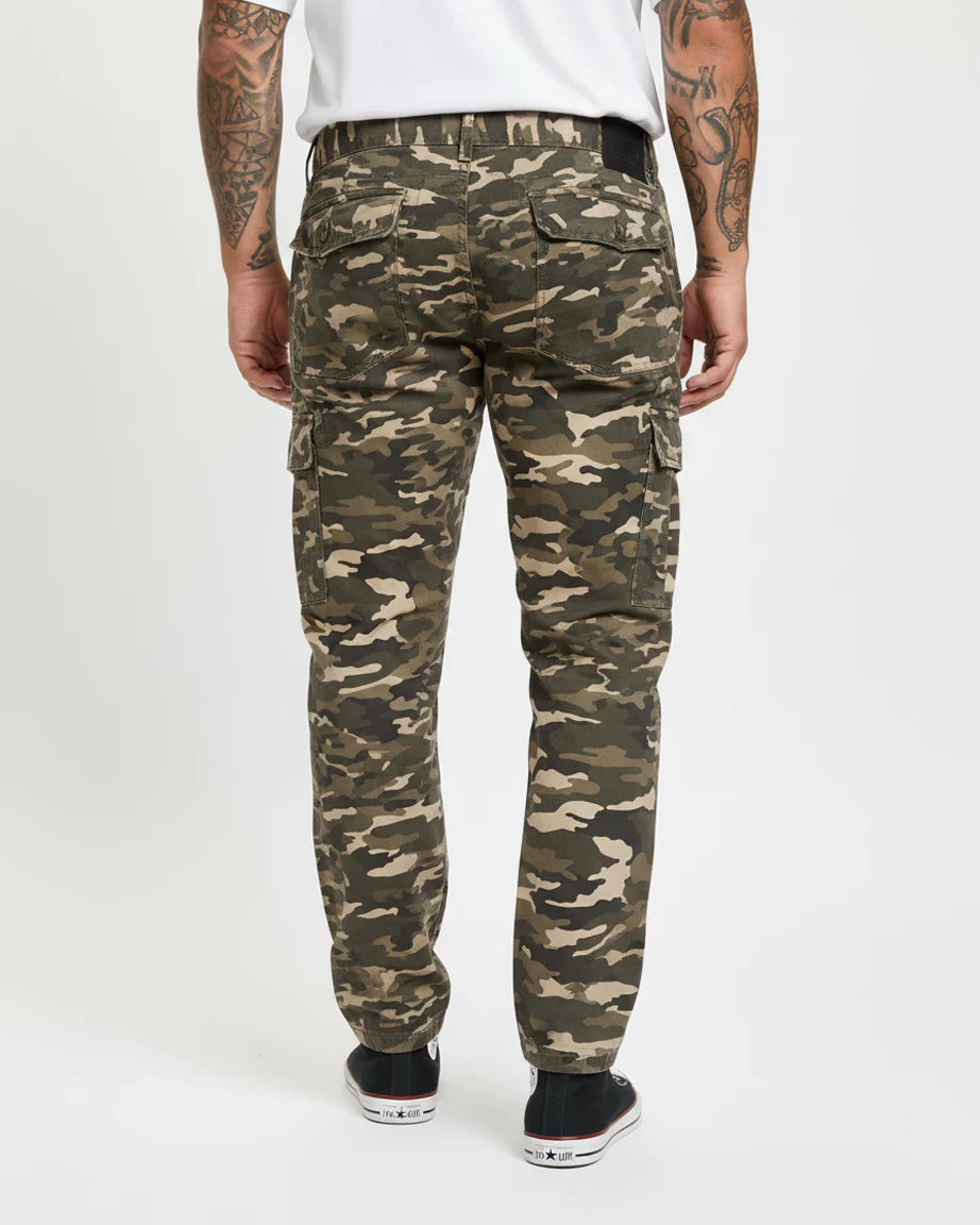 Camo Cotton Plus Size Cargos - Image 3