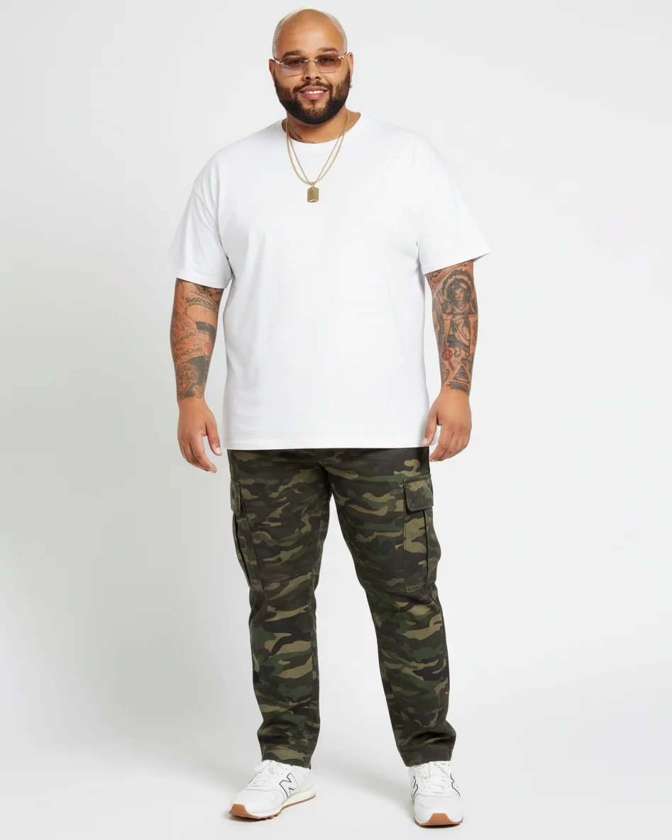 Camo Cotton Plus Size Cargos - Image 5