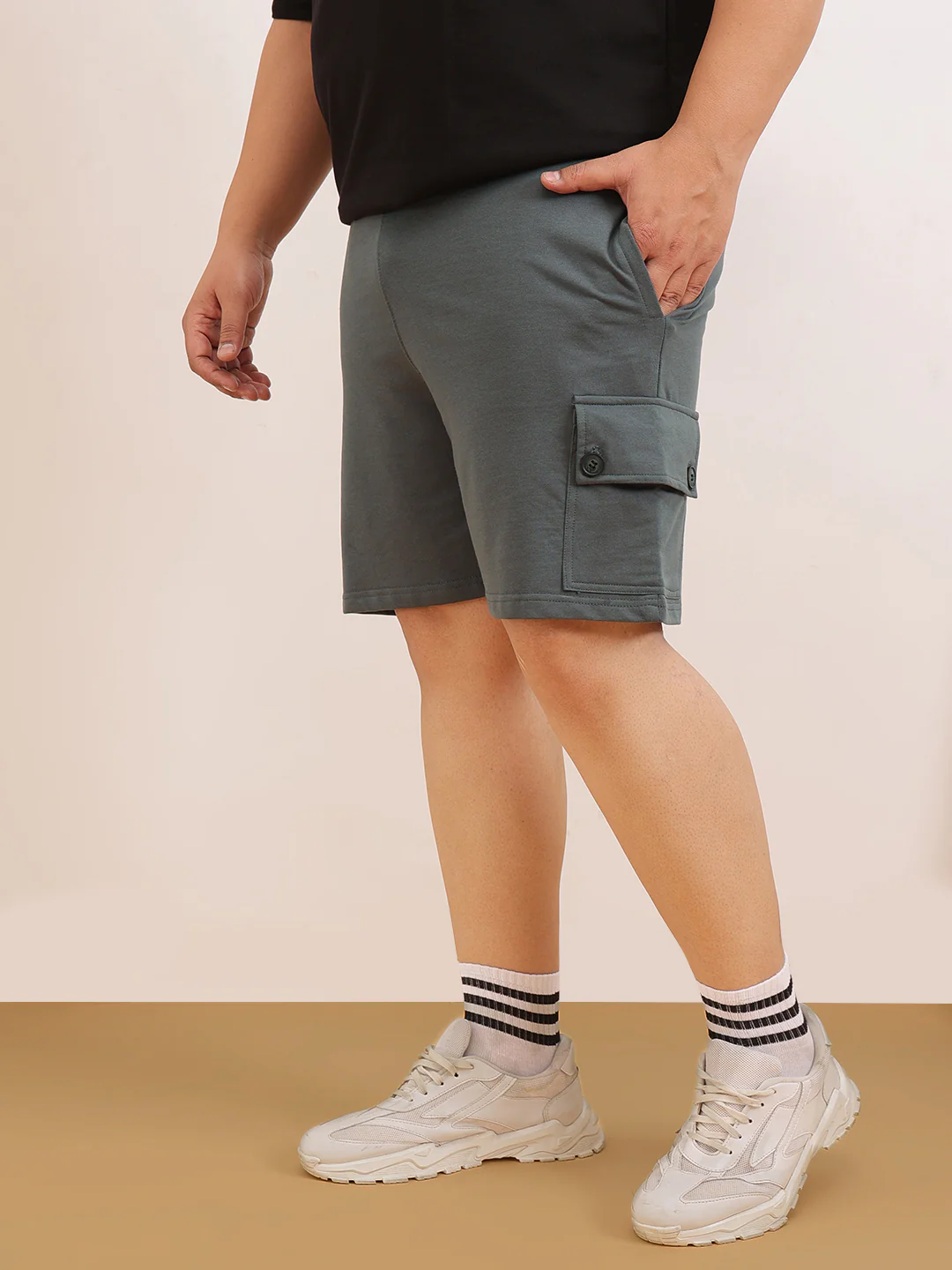 Cargo Shorts Cotton Plus Size - Image 12