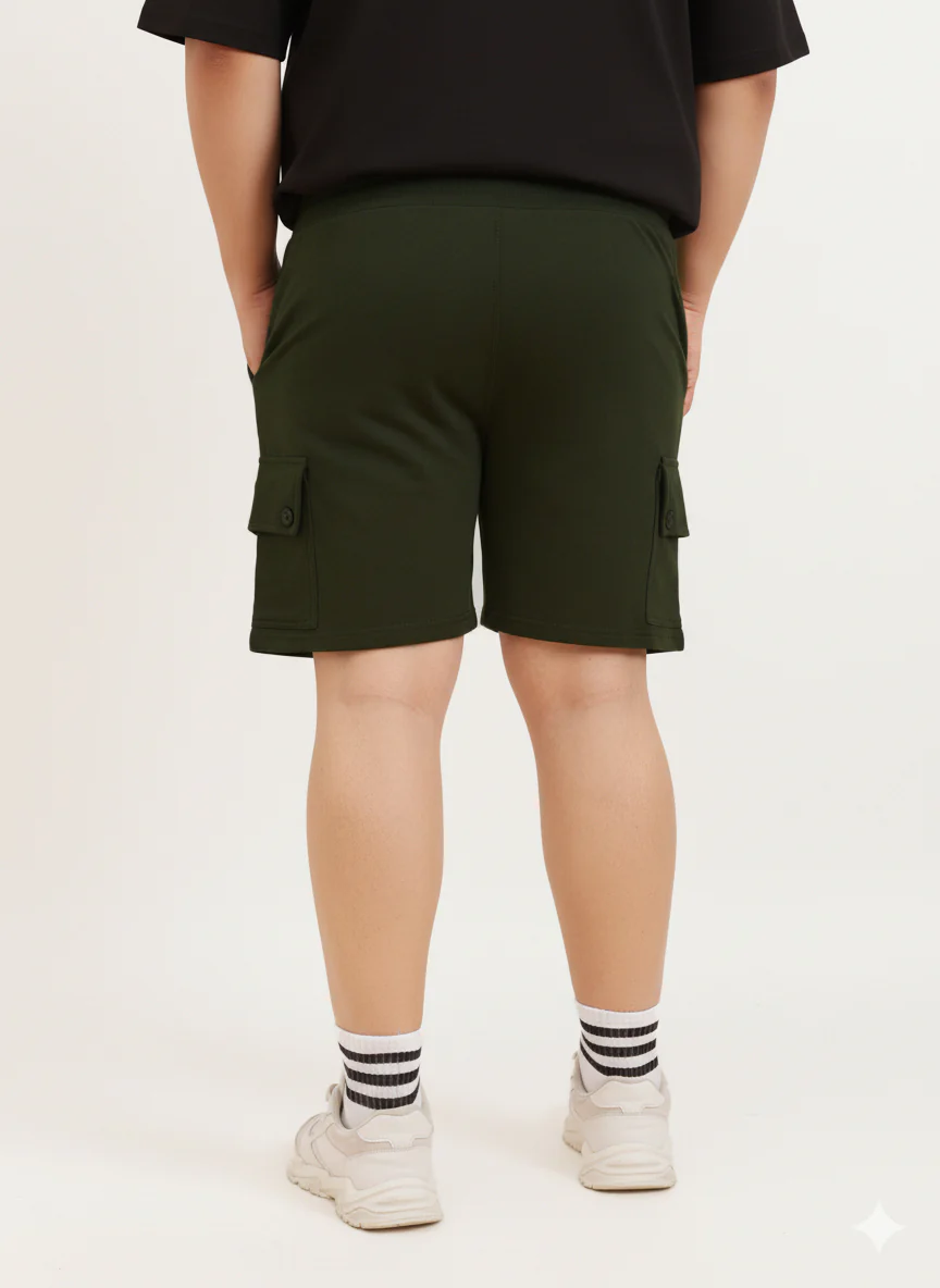 Cargo Shorts Cotton Plus Size - Image 17
