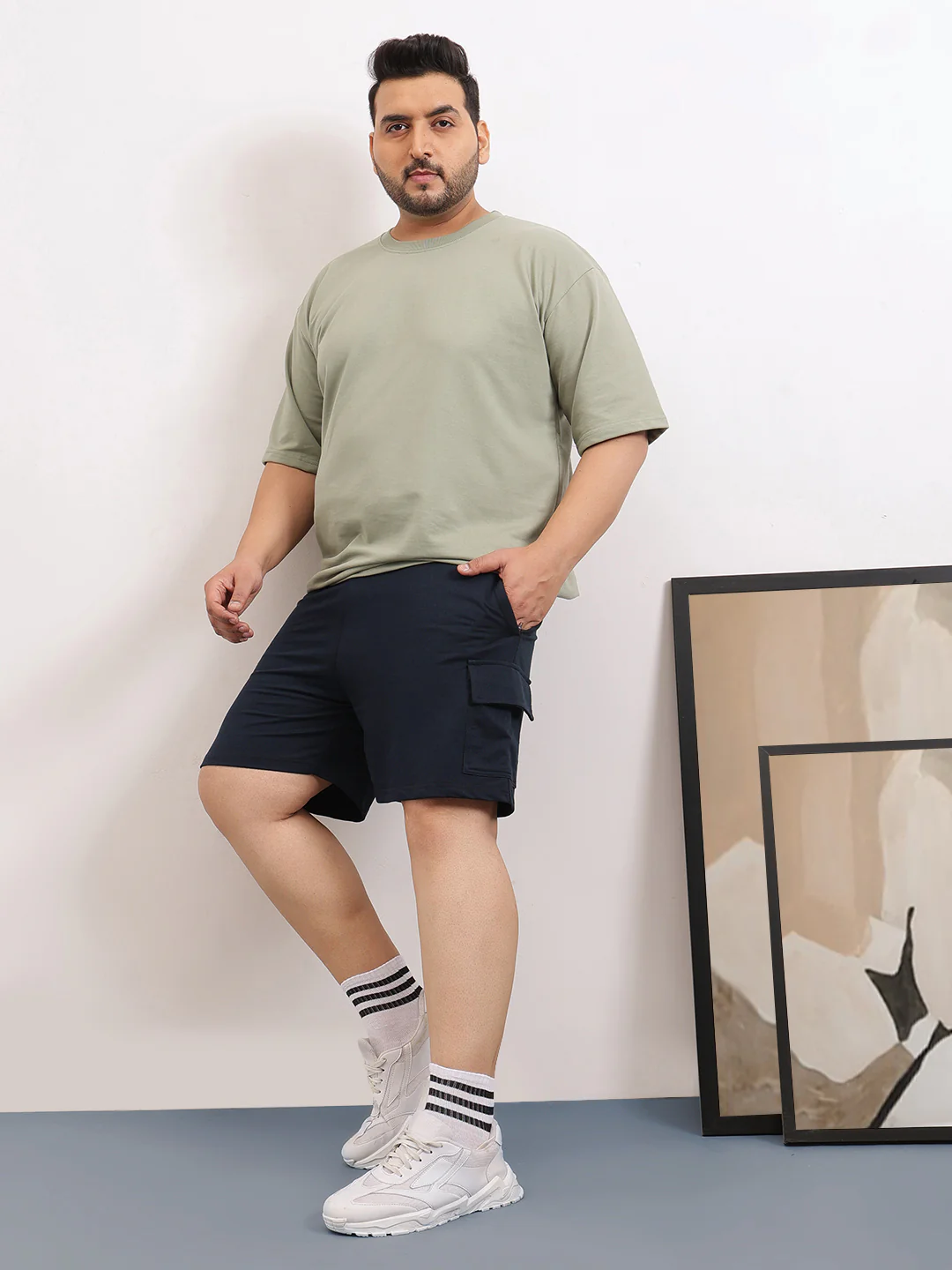 Cargo Shorts Cotton Plus Size - Image 5