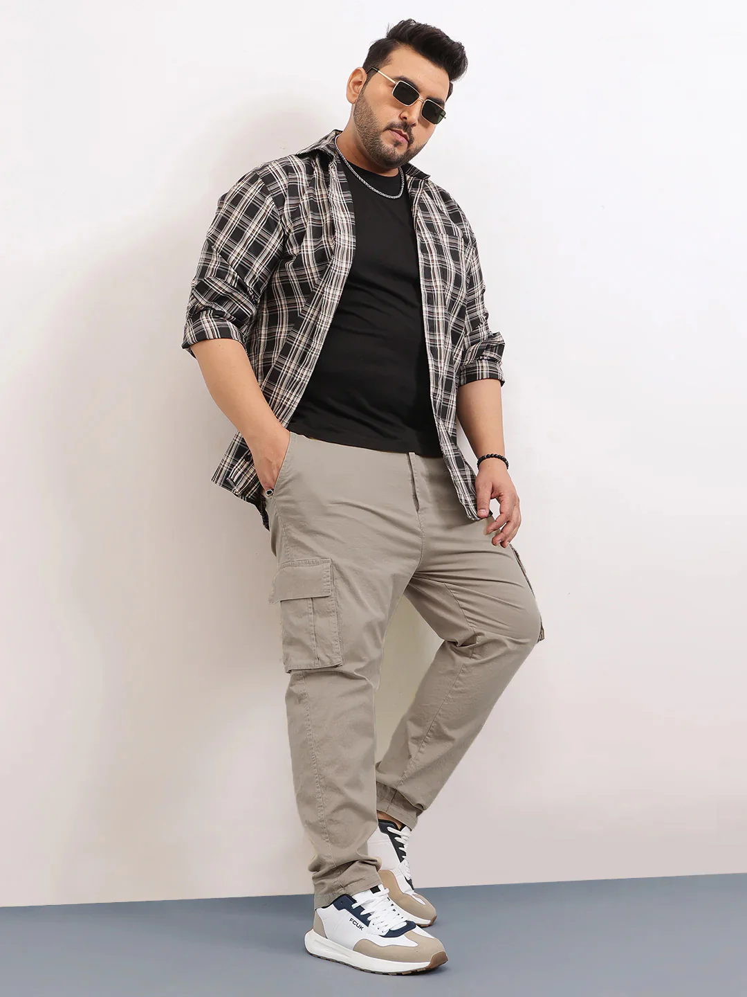 Classic 6 Pocket Stretchable Plus Size Cargo - Image 9