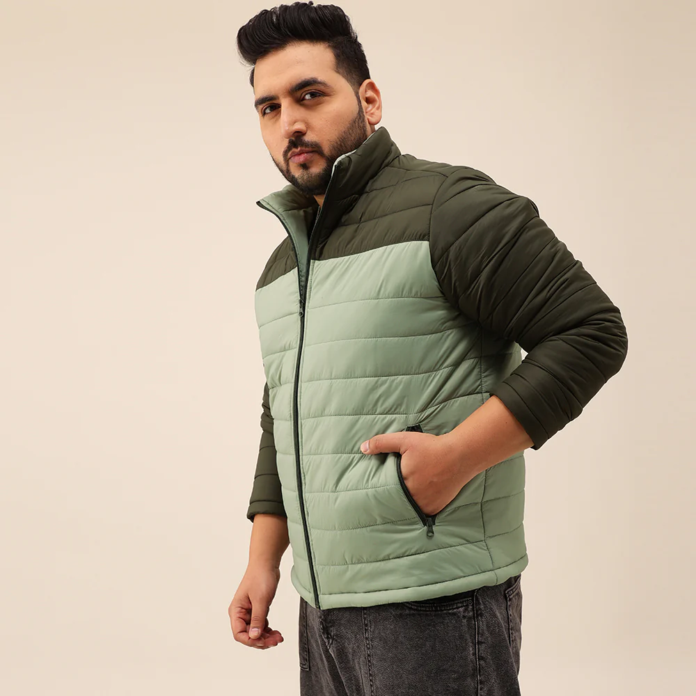 Colourblock Full Sleeves Puffer Jacket - Image 2