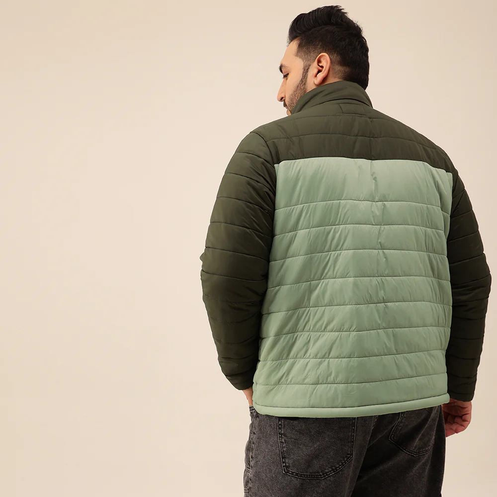 Colourblock Full Sleeves Puffer Jacket - Image 3