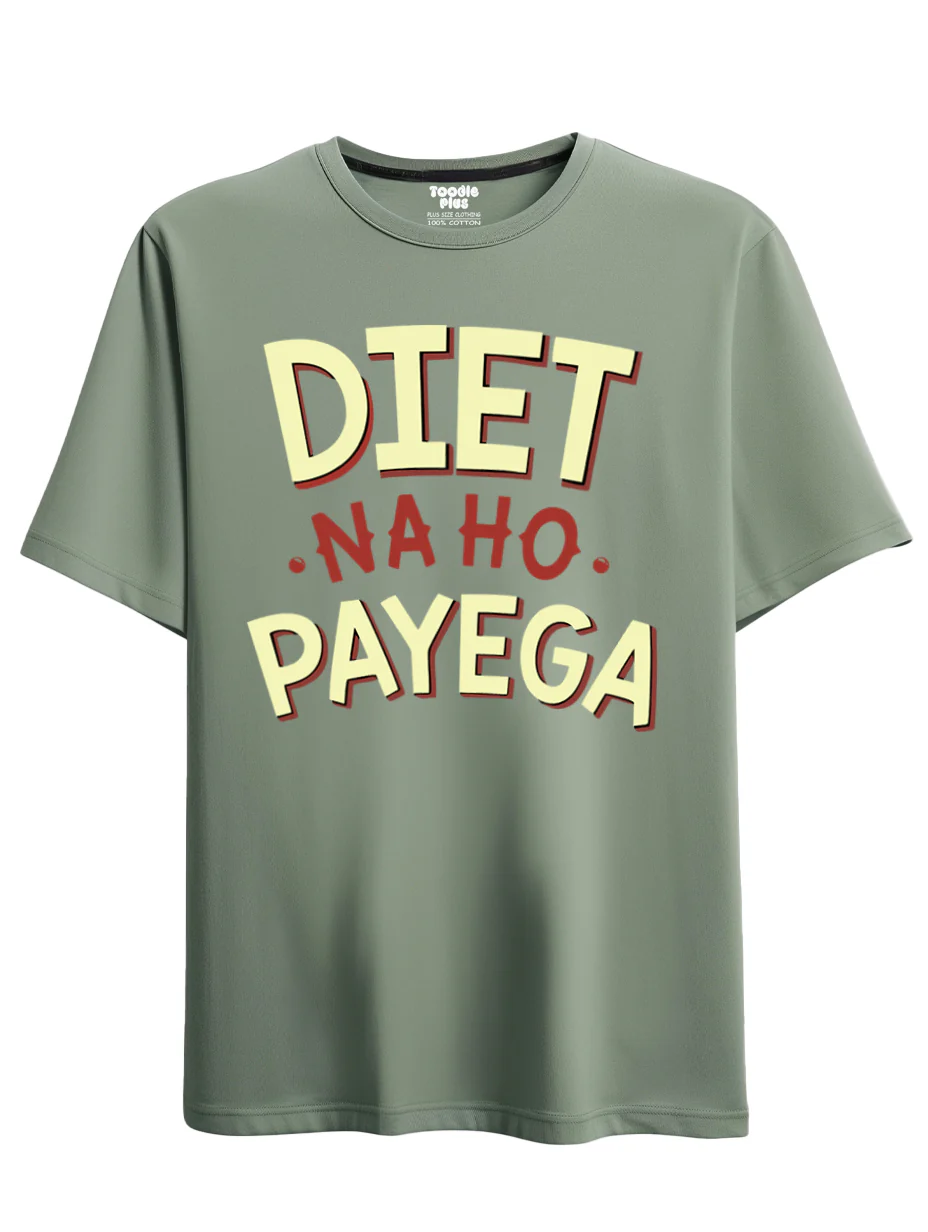 Diet Na Ho Payega Plus Size T-Shirt - Image 5