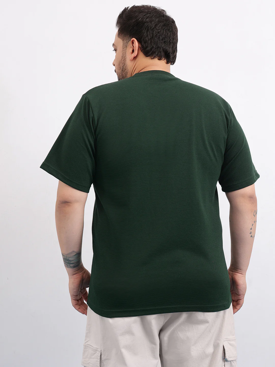 Cord Knit Textured Plus Size T-shirt - Image 6