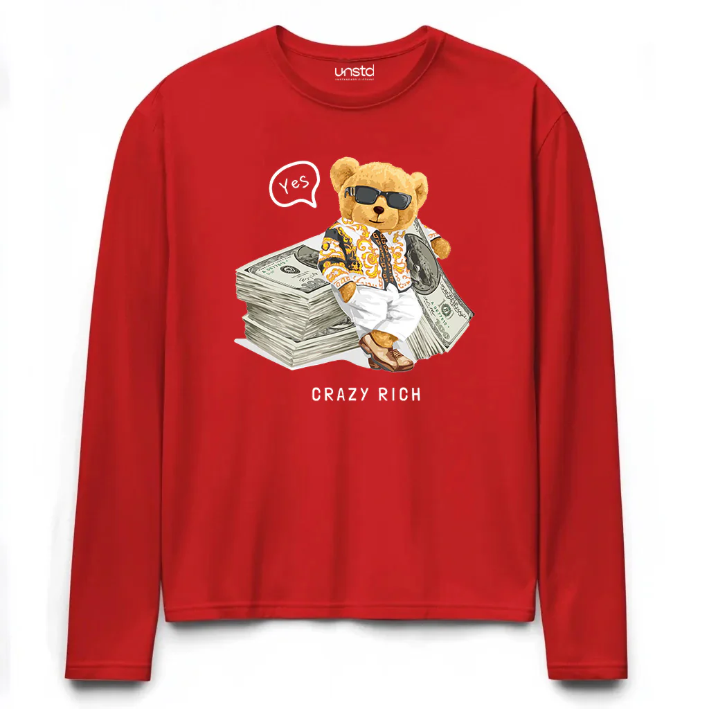 Crazy Rich Plus Size Full Sleeve T-shirt - Image 3