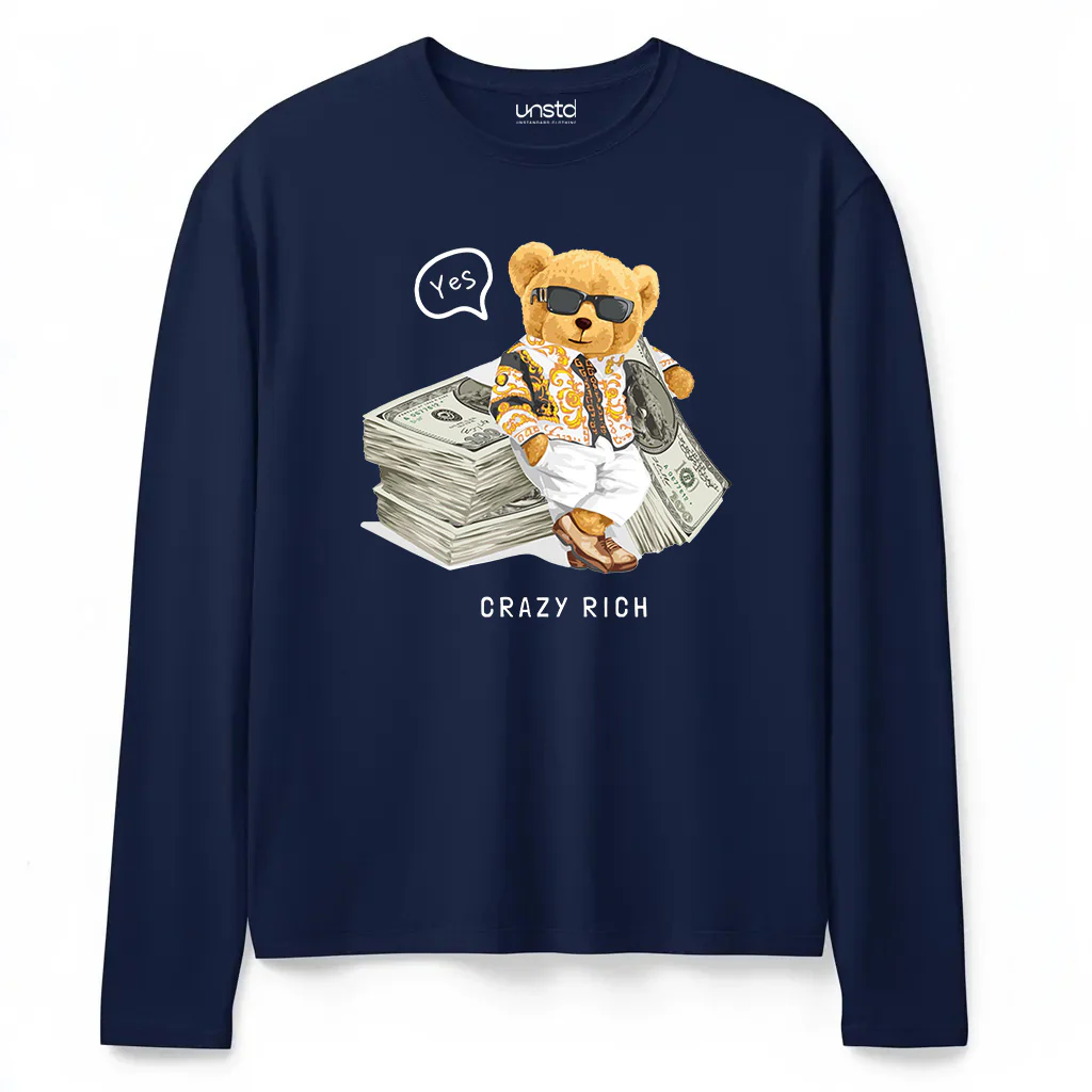 Crazy Rich Plus Size Full Sleeve T-shirt - Image 4