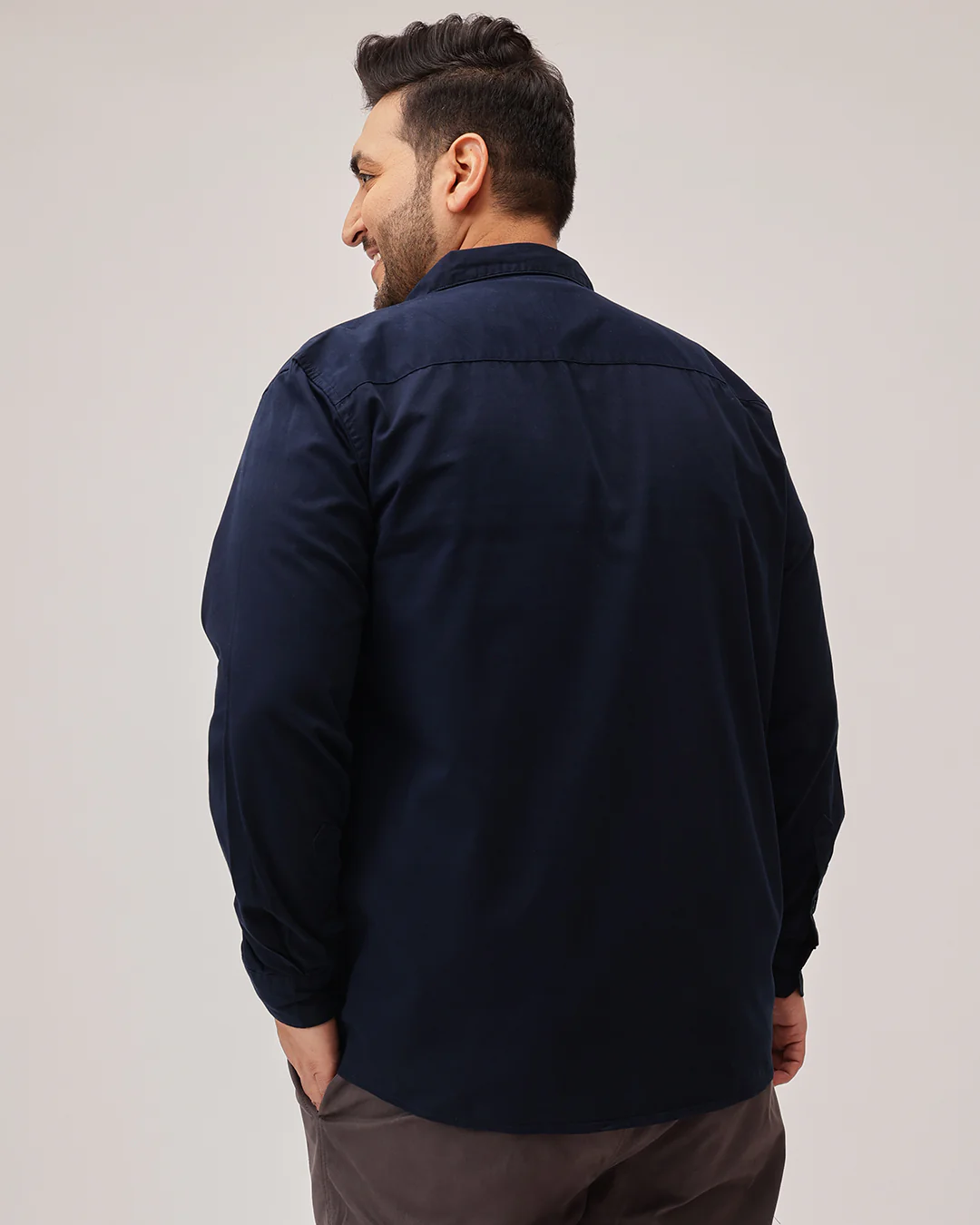 Double  pocket Plus Size Overshirt - Image 13
