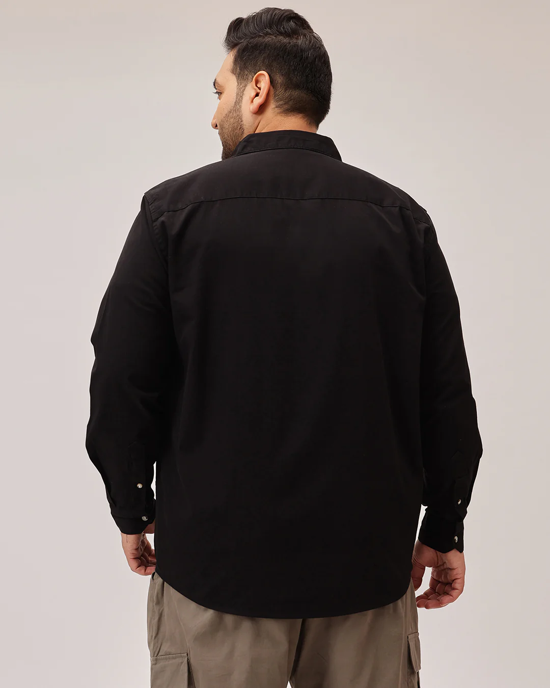 Double  pocket Plus Size Overshirt - Image 20