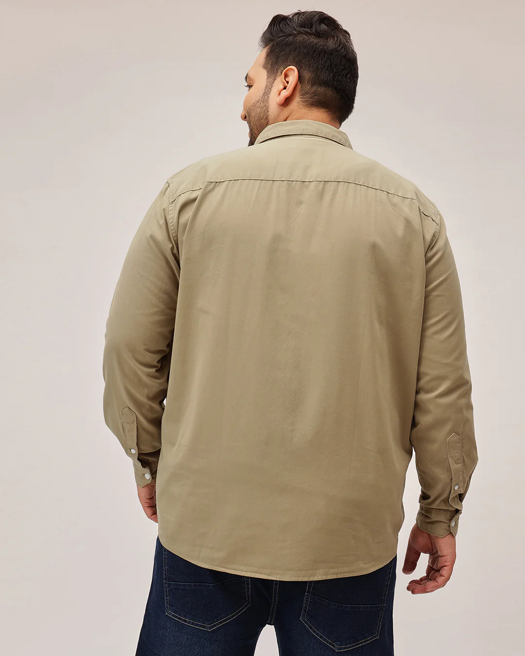 Double  pocket Plus Size Overshirt - Image 29