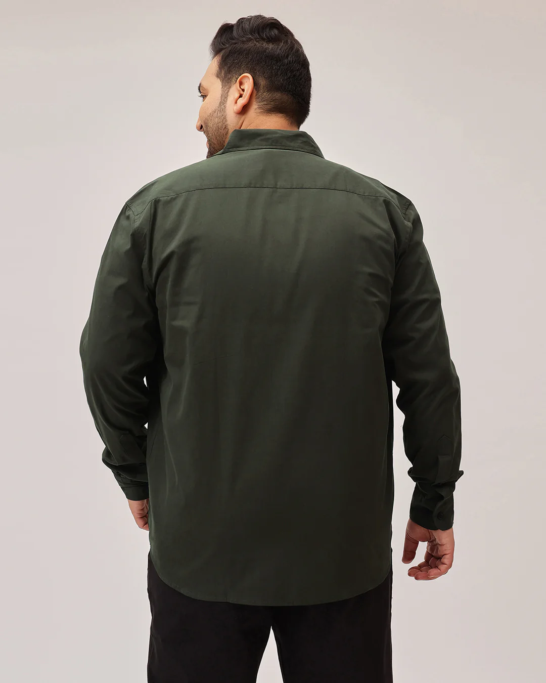 Double  pocket Plus Size Overshirt - Image 6