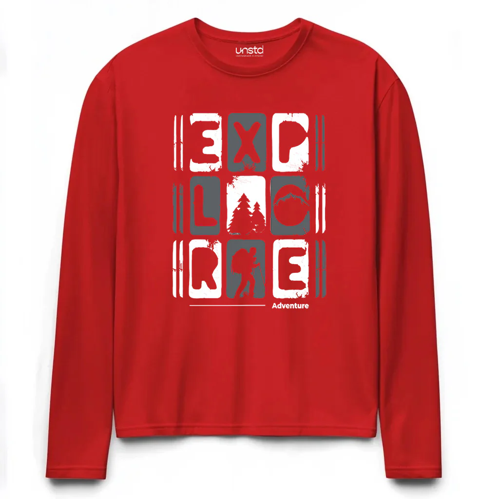 Explore Plus Size Full Sleeve T-shirt - Image 3