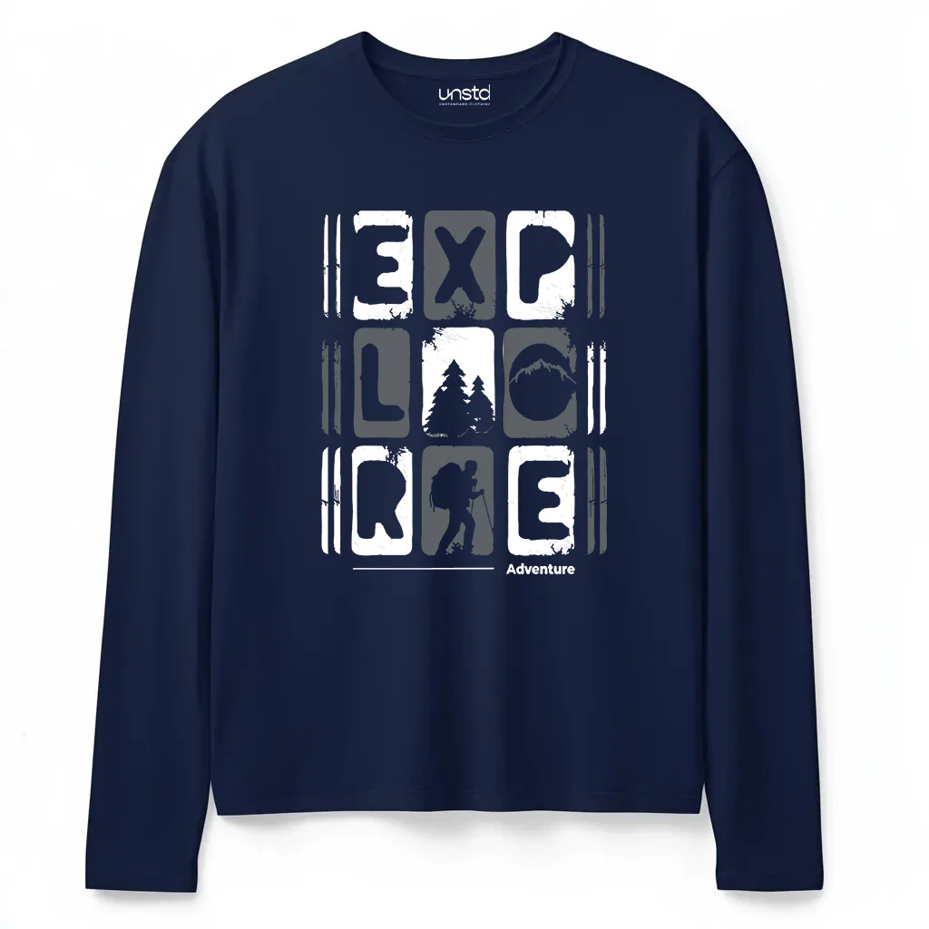 Explore Plus Size Full Sleeve T-shirt - Image 4