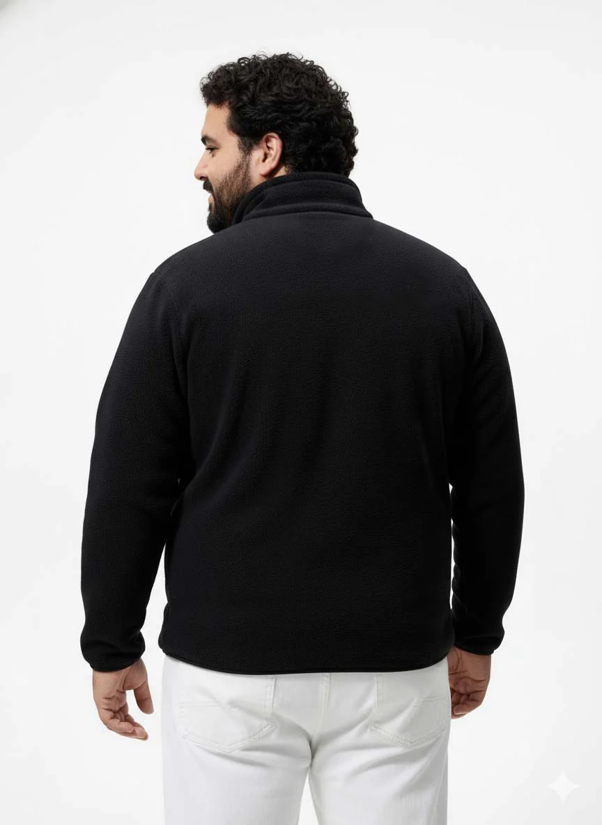 Fleece Heavy Weight Plus size Zipper Jacket - Image 23