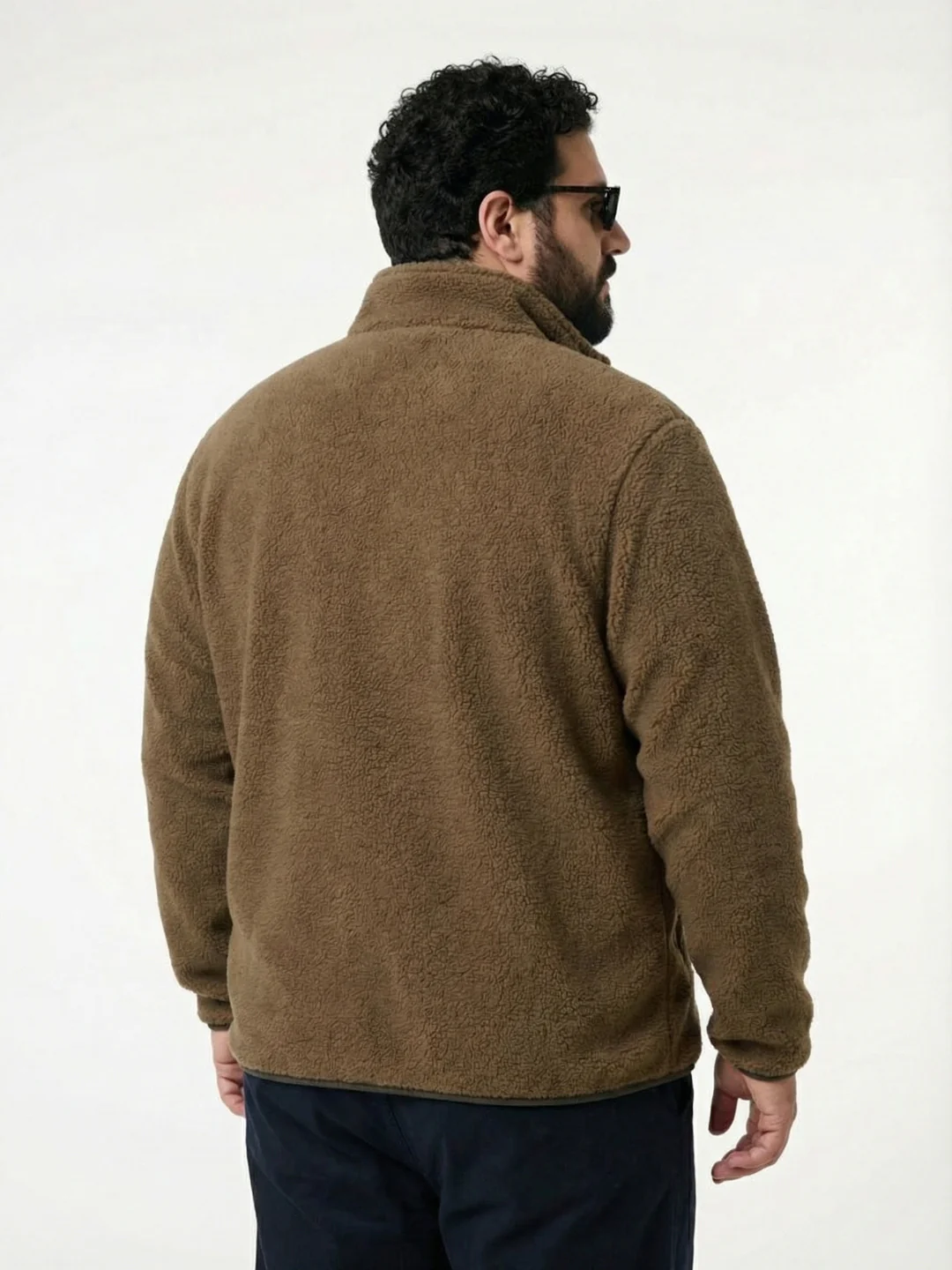 Fleece Heavy Weight Plus size Zipper Jacket - Image 9