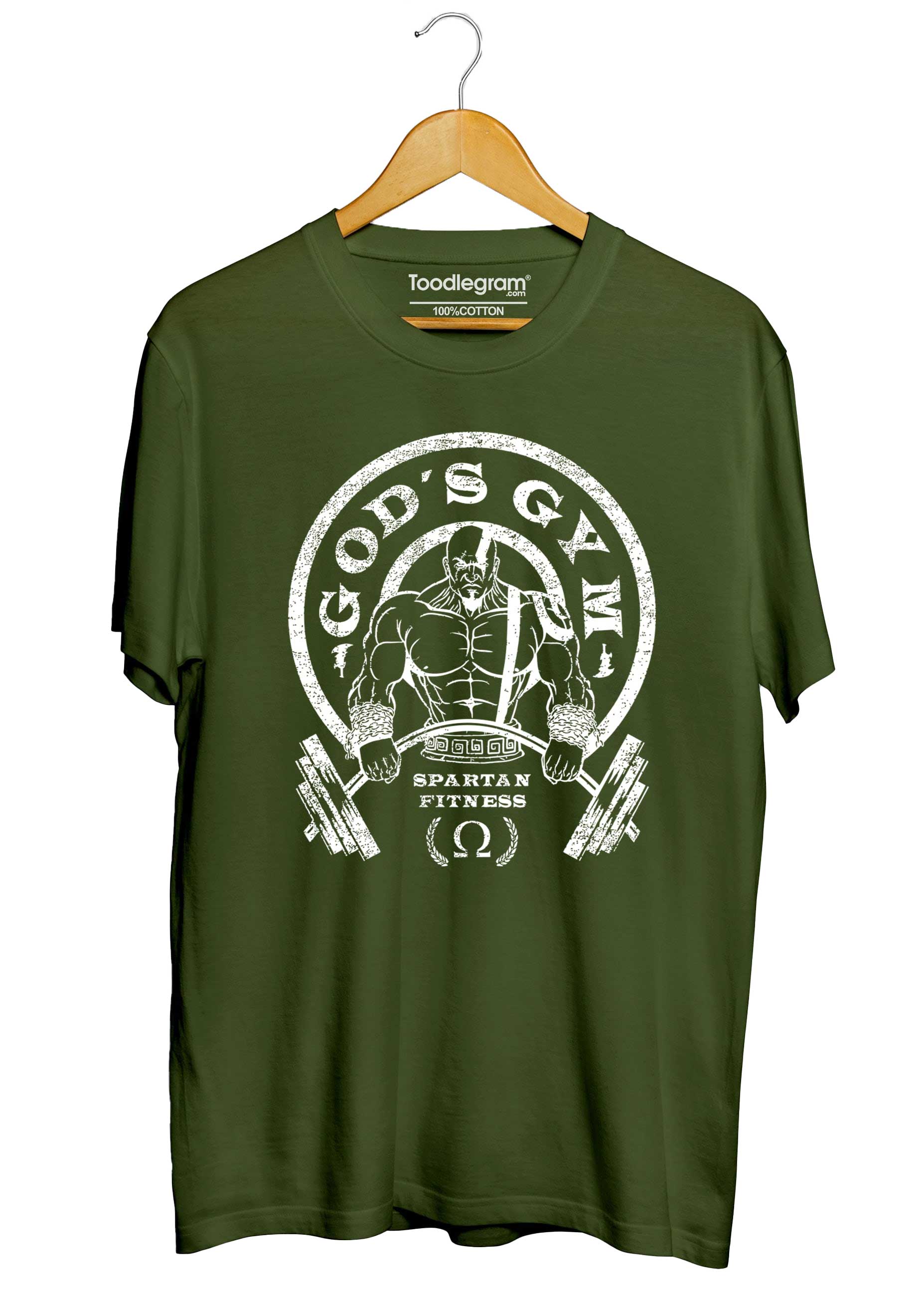 God's Gym Gold Gym Logo Gym T-Shirt - Image 3