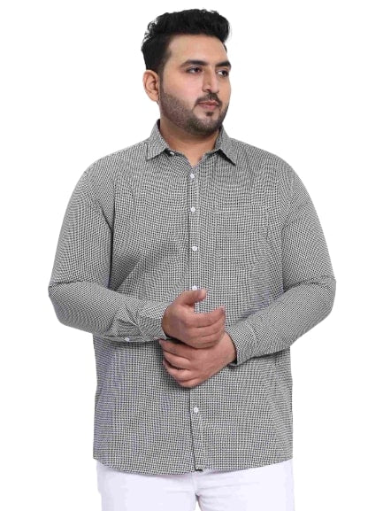 Grey Satin Cotton Shirt - Image 3