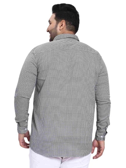 Grey Satin Cotton Shirt - Image 7