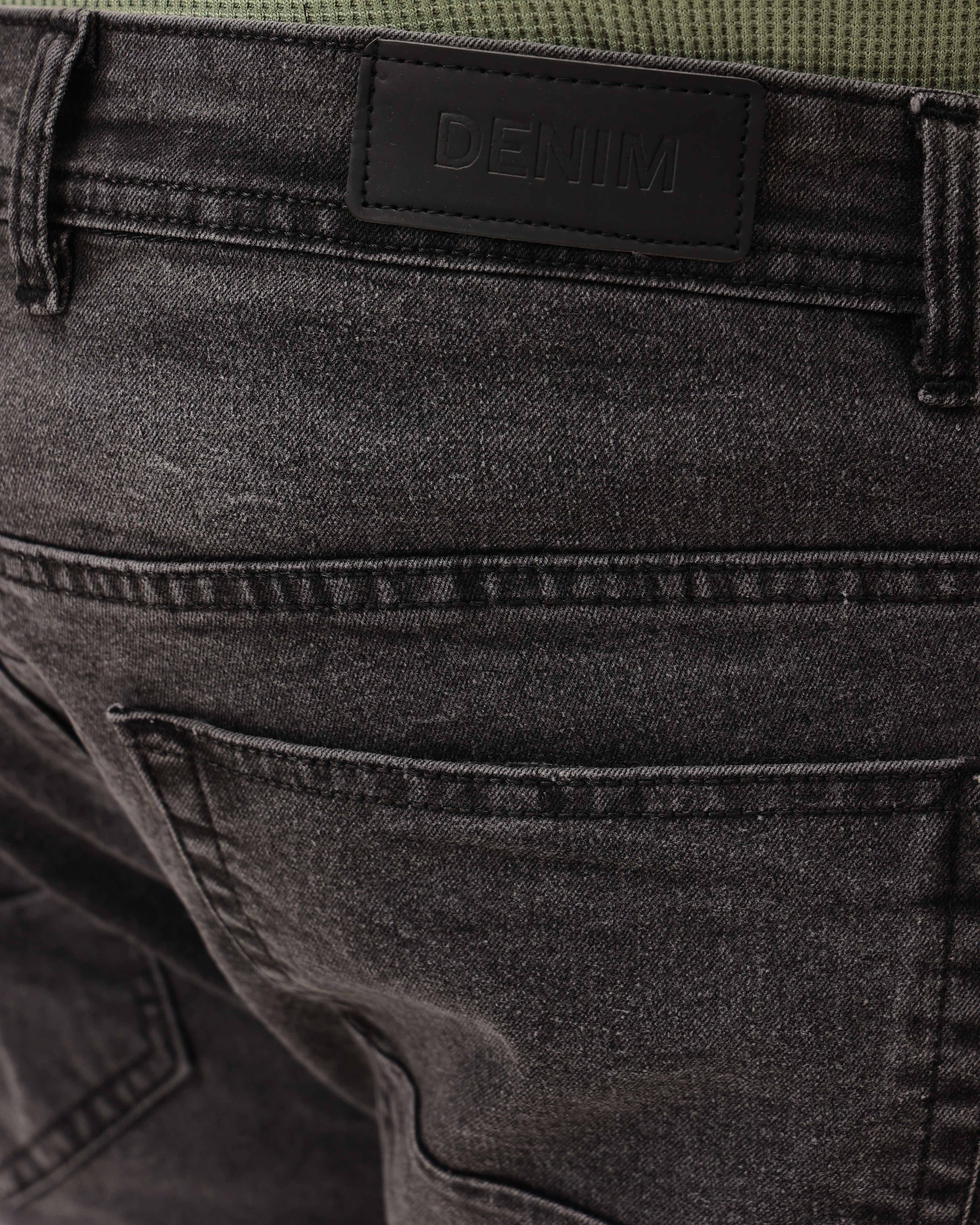 Grey Strectable Cotton Plus Size Jeans - Image 7