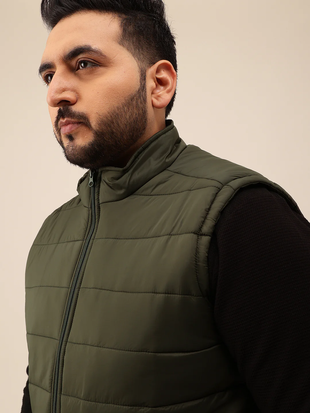 Half Sleeves Puffer Jacket - Image 10