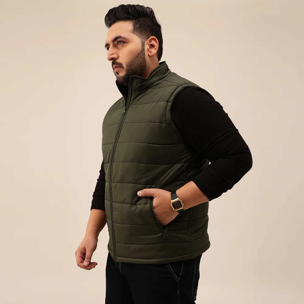 Half Sleeves Puffer Jacket - Image 8
