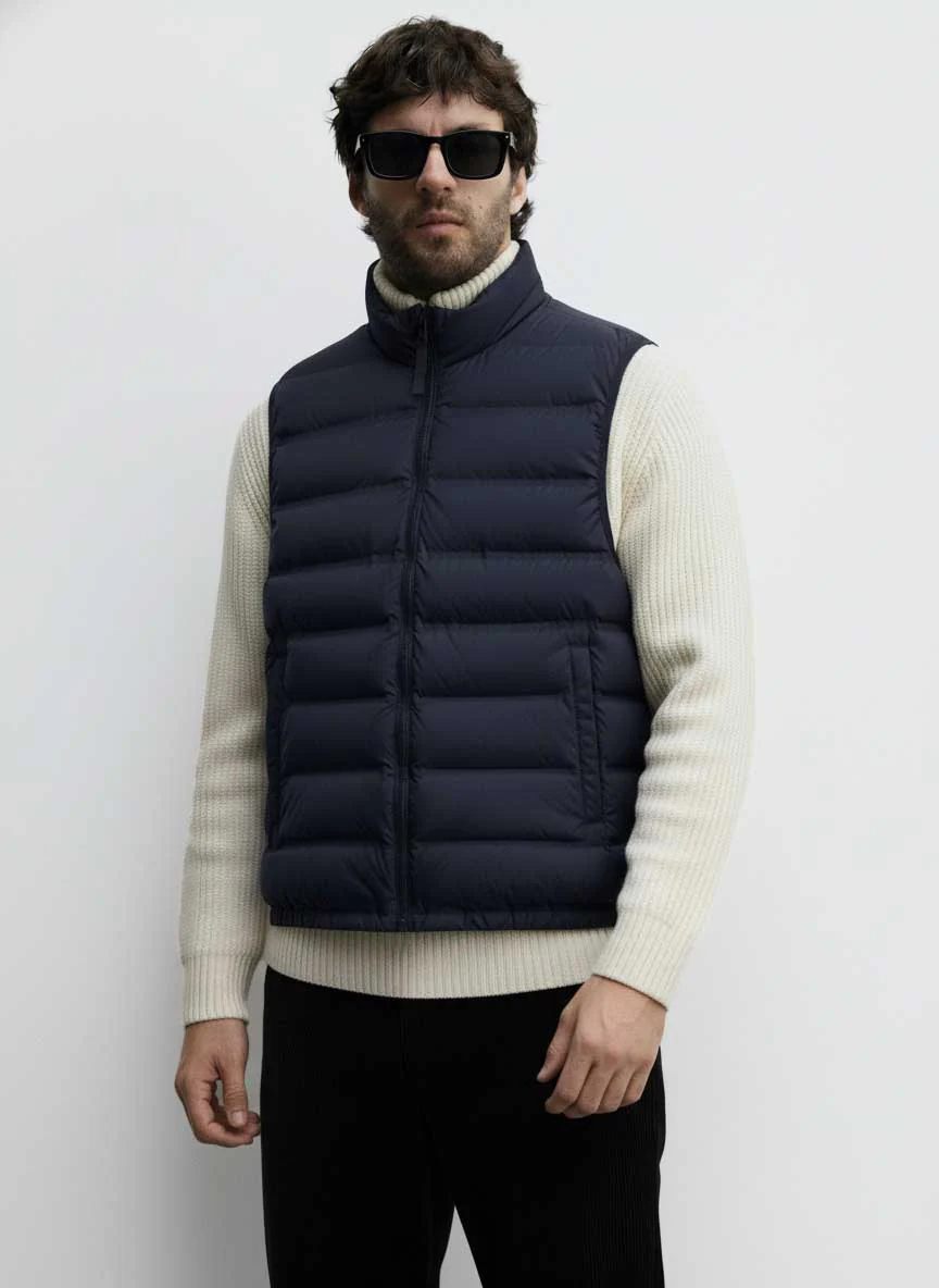 Half Sleeves Puffer Jacket - Image 21