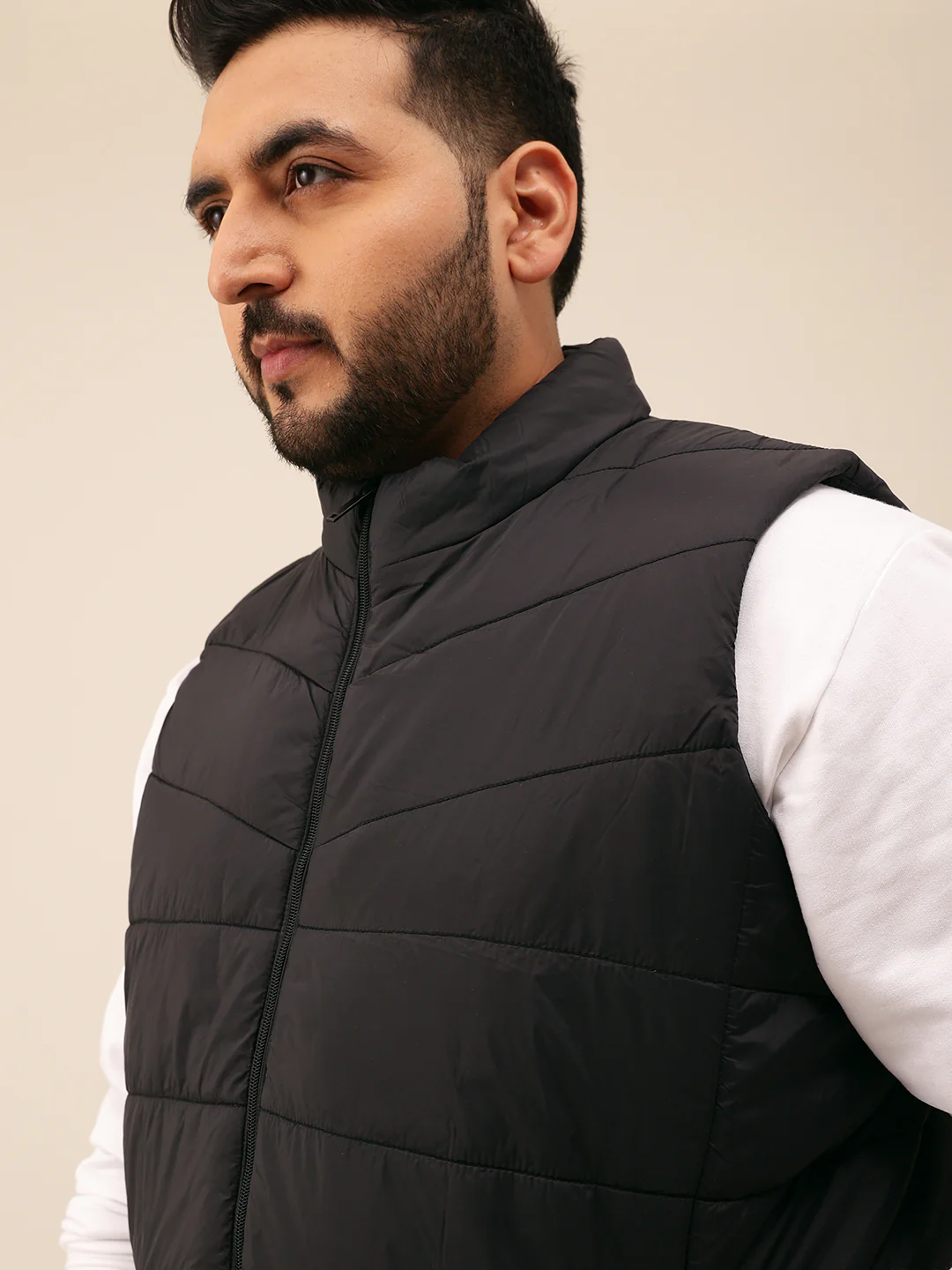 Half Sleeves Puffer Jacket - Image 13