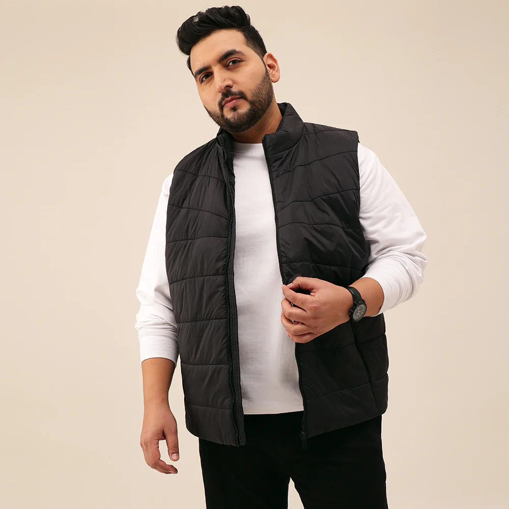 Half Sleeves Puffer Jacket - Image 14