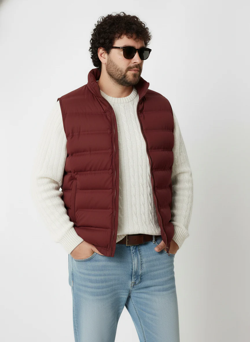 Half Sleeves Puffer Jacket - Image 16