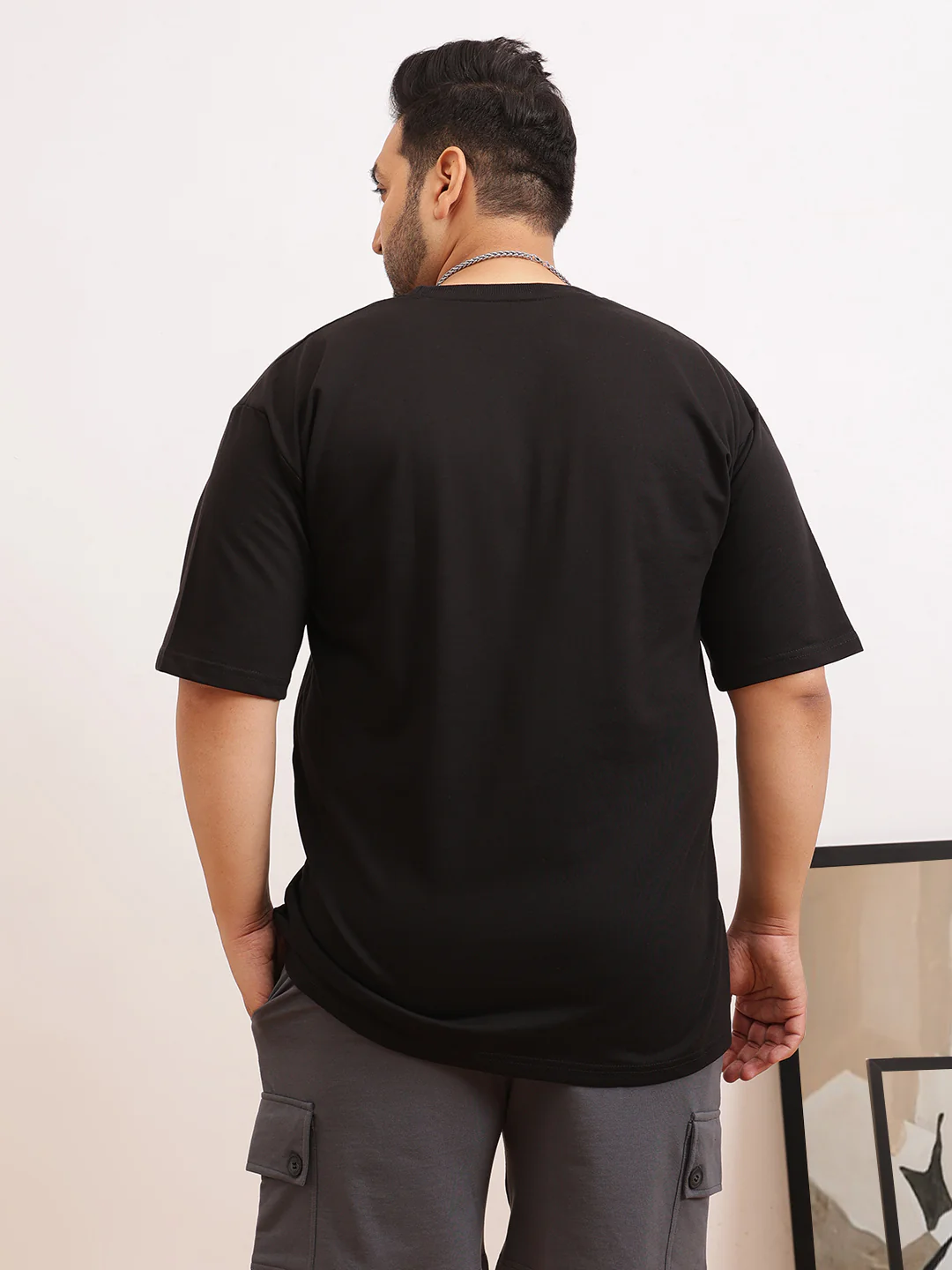 Heavy Weight Plus Size Drop Shoulder T-shirt - Image 10