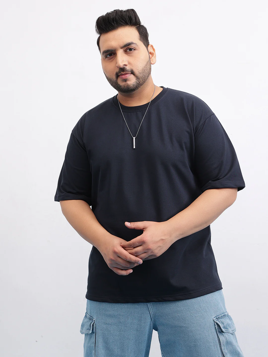 Heavy Weight Plus Size Drop Shoulder T-shirt - Image 14