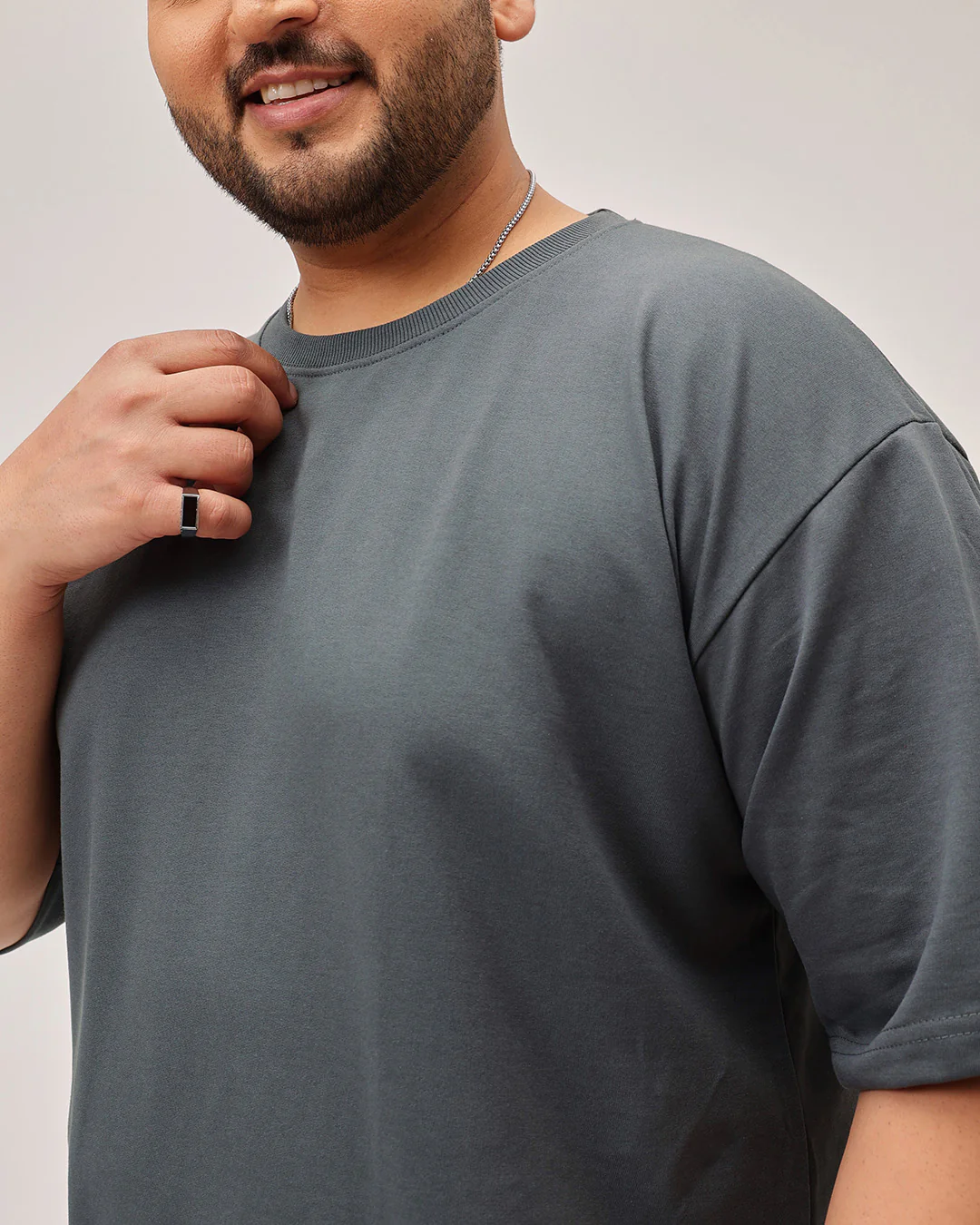 Heavy Weight Plus Size Drop Shoulder T-shirt - Image 18