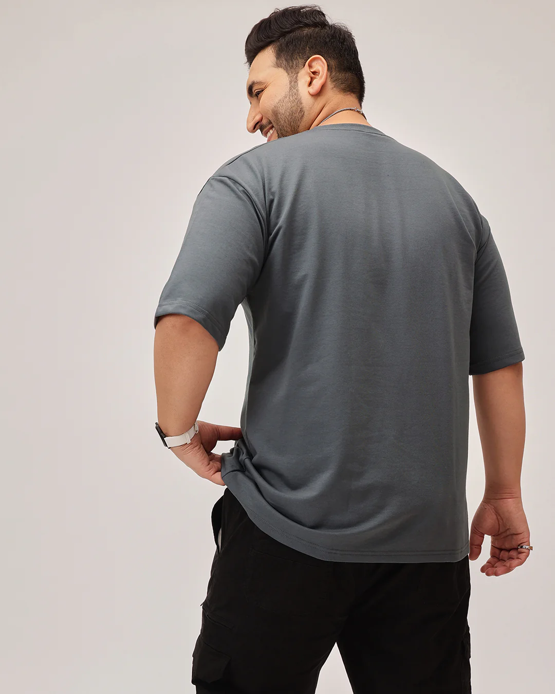 Heavy Weight Plus Size Drop Shoulder T-shirt - Image 20