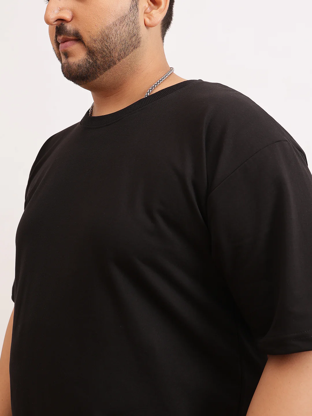 Heavy Weight Plus Size Drop Shoulder T-shirt - Image 8
