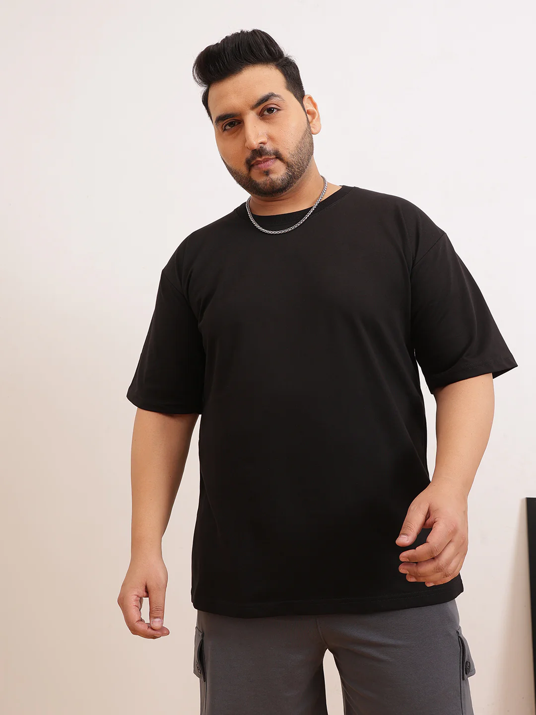 Heavy Weight Plus Size Drop Shoulder T-shirt - Image 9